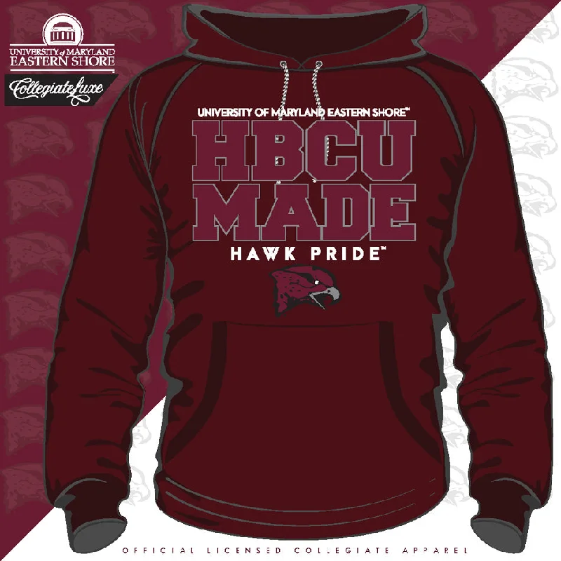 Maryland Eastern Shore | UMES | HBCU MADE Maroon Unisex Hoodie -DK- Trendy Men's Scandinavian