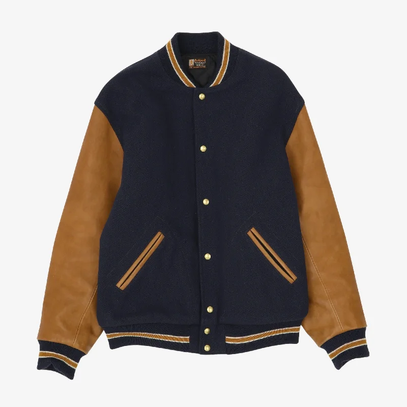 Wool Varsity Jacket Masculine Men's 