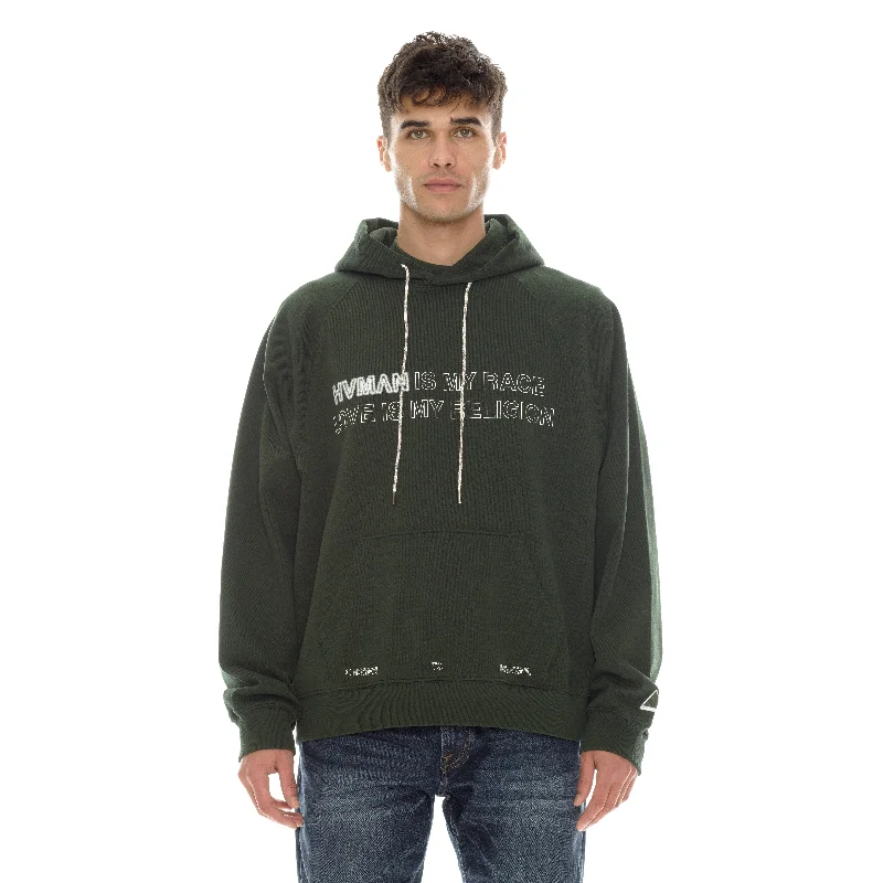 Pullover Sweatshirt In Black Forest Refined Men's European