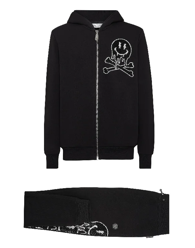 Jogging Set: Hoodie/Trousers Skeleton Tough Men's Military