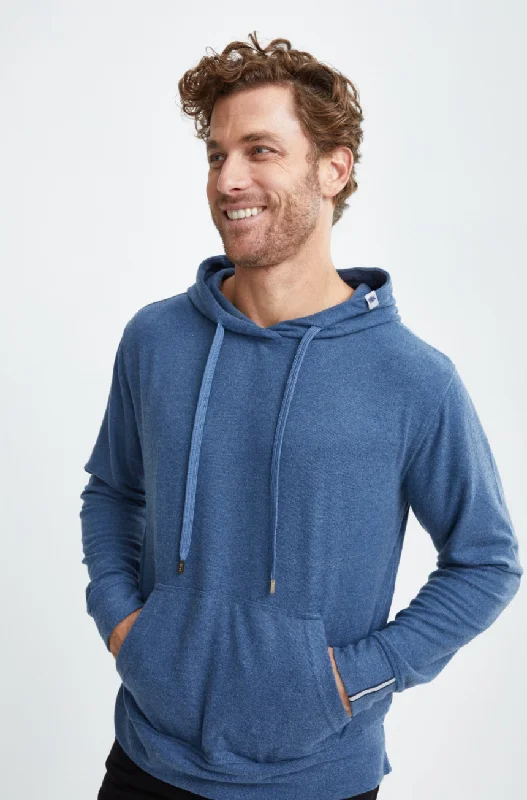 ROVER - Denim Blue T-Series Fleece Knit Hoodie Dynamic Men's Glow