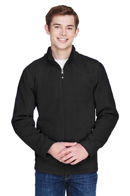 North End Mens Voyage Pill Resistant Fleece Full Zip Jacket - Black - Closeout Elegant Men's Formal 