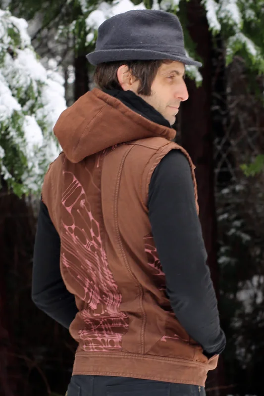 Sigil Vest w/EMF Blocking Hood - Rust Arrows Cclassic Men's Tweed