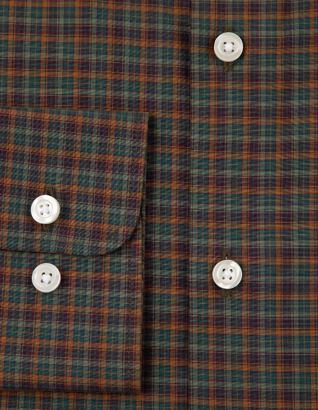 Pine and Walnut Mini Plaid Bold Men's Animal