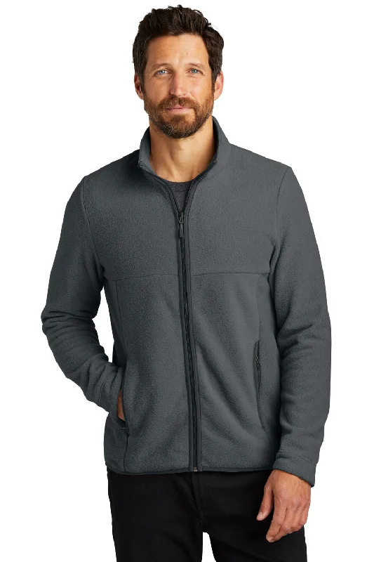 Port Authority Mens Connection Pill Resistant Fleece Full Zip Jacket - Charcoal Grey Relaxed Men's Australian 