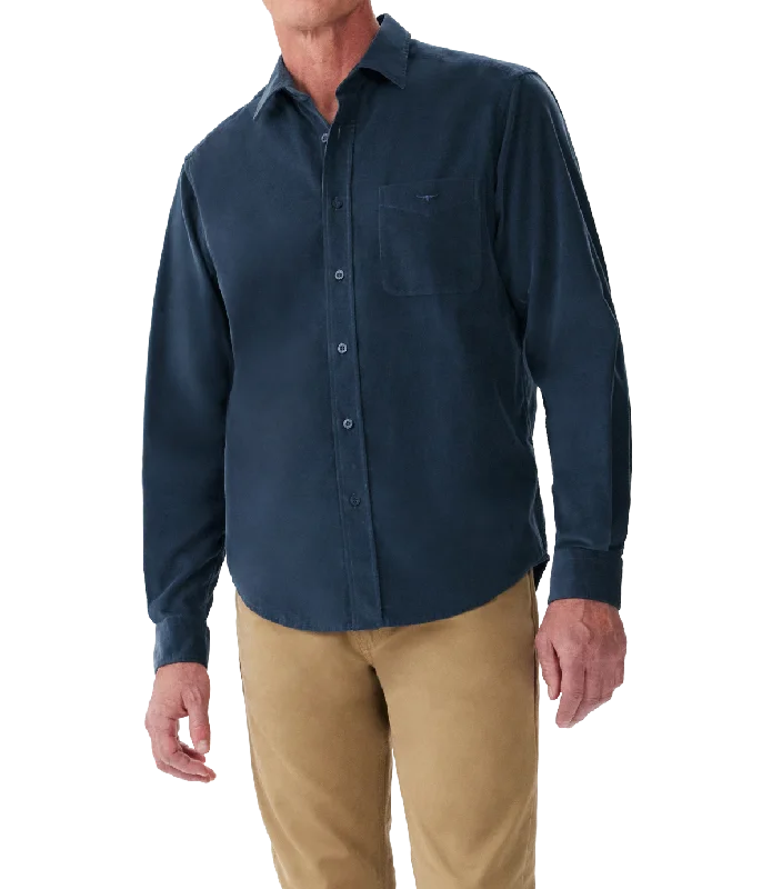 R.M.Williams - Classic Shirt - Corduroy - Navy Blue Athletic Men's High