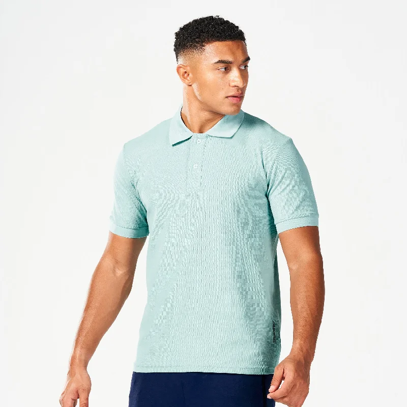 Core Over Achiever Polo - Canal Blue Elegant Men's Formal 