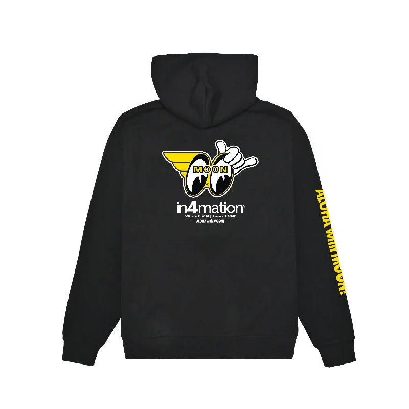 MOONEYES EXPRESS HOODED SWEATSHIRT Rugged Men's Outdoor 