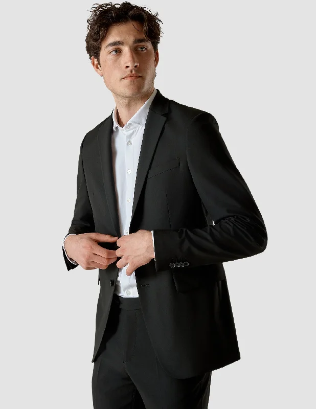 Essential Blazer Slim Black Tough Men's Military