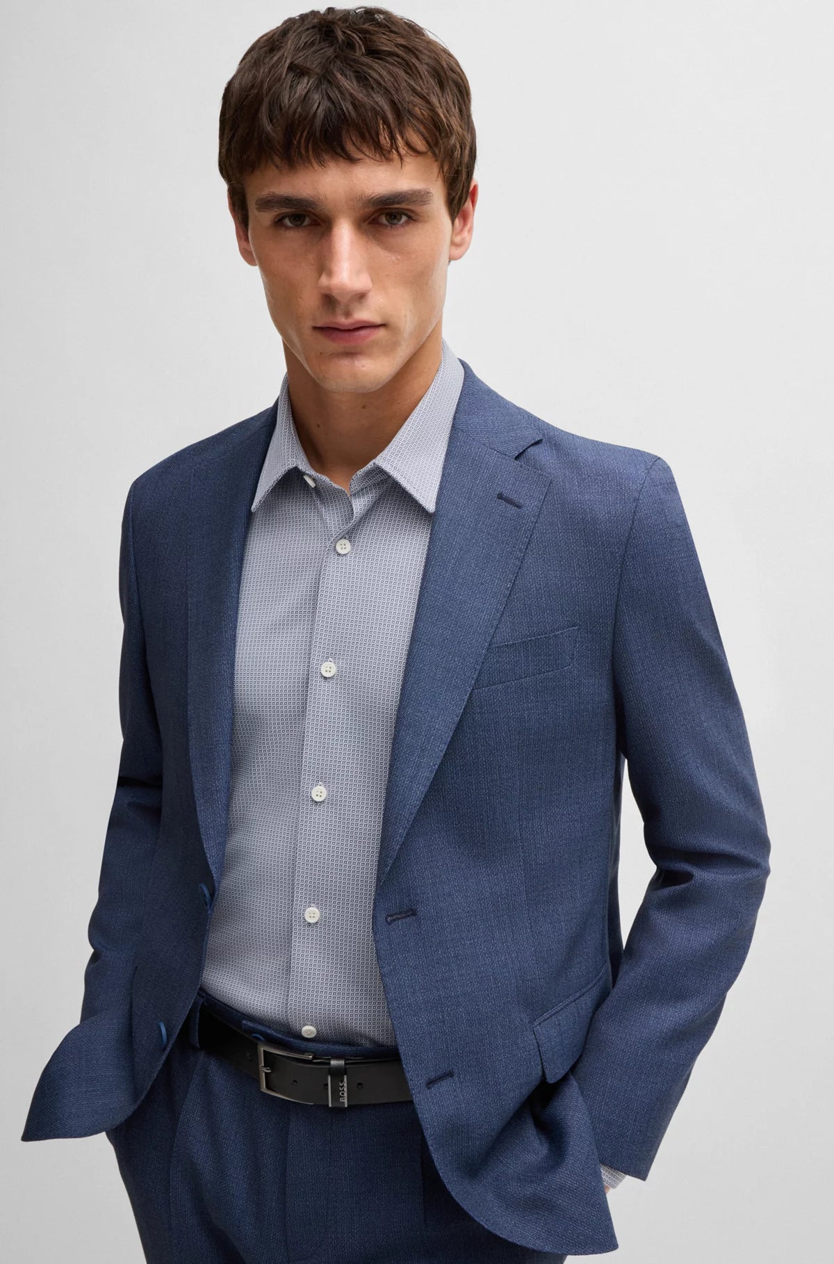 P-Roan Kent Slim Fit Shirt in Performance Stretch Fabric 50527710 British Gentleman Style