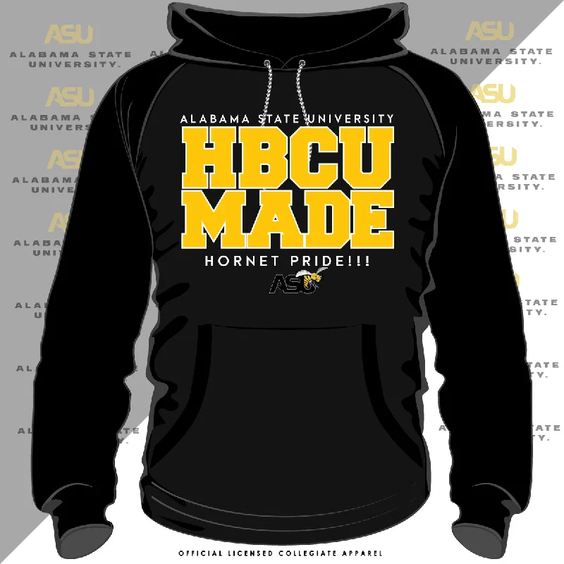 ALABAMA ST. | HBCU MADE Black Unisex Hoodie -Z- Cozy Men's Sherpa