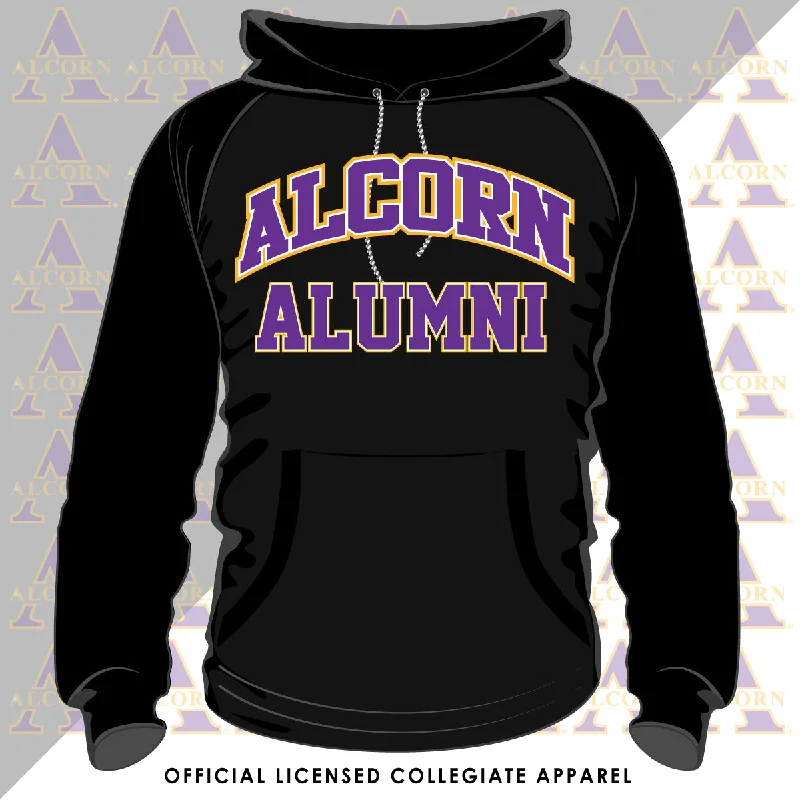 ALCORN | Univ. ARCH Black Unisex Hoodie Organic