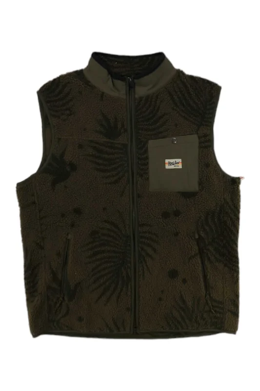 Howler Brothers Mens Chisos Fleece Vest Lumberjack