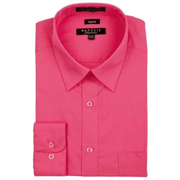 Marquis 009SL Dress Shirt Slim Fit Fuchsia Dapper Men's 1920S