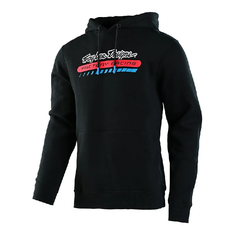 Pullover Fleece TLD Factory Racing Black Minimalist Men's Casual 