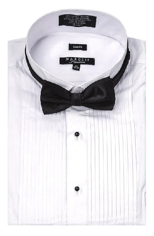 Marquis 1007SL Tuxedo Slim Dress Shirt White Dynamic Men's Moto