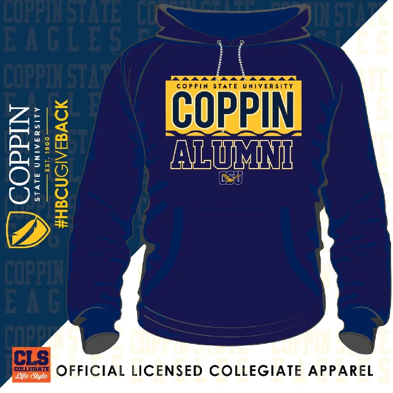 Coppin St. | 90s ALUMNI Navy Unisex Hoodie (DK) Minimalist Men's Casual 