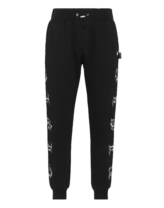 Satin Jogging Trousers Paisley Gothic Plein Athletic Men's High