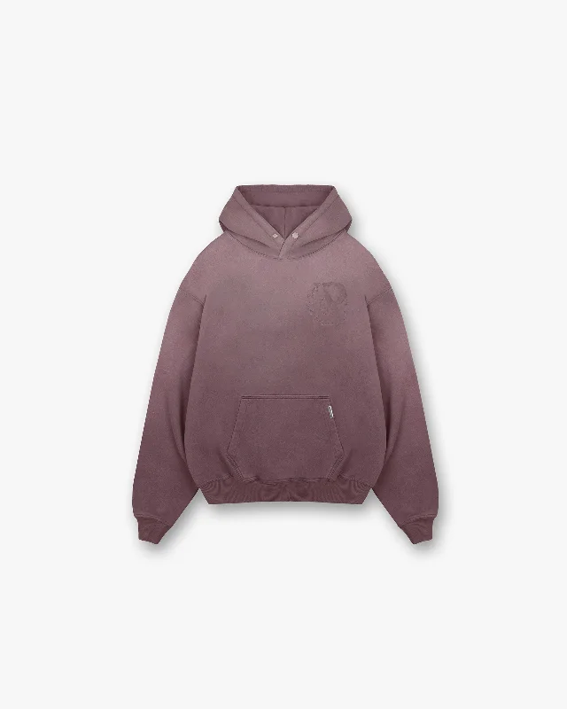 Represent X Belstaff Outline Phoenix Hoodie - Plum Artistic Men's Hand