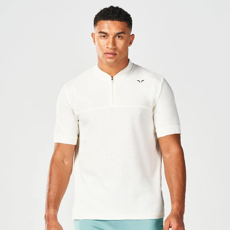 Core Running Tee - Pearl White Preppy Men's College