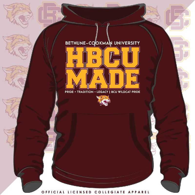 Bethune-Cookman |  HBCU MADE Maroon Unisex Hoodies (Z)** Sharp Men's Italian