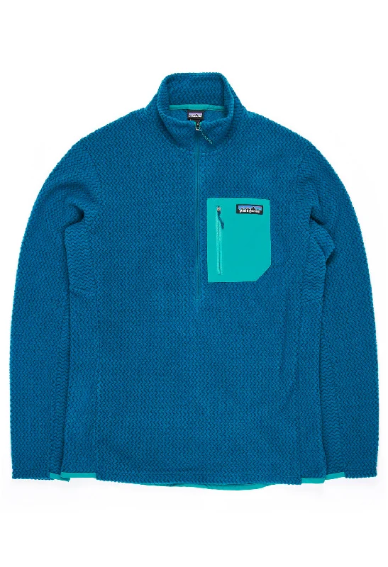 Patagonia Men's R1 Air Zip Neck - Lagoon Blue Dynamic Men's Glow