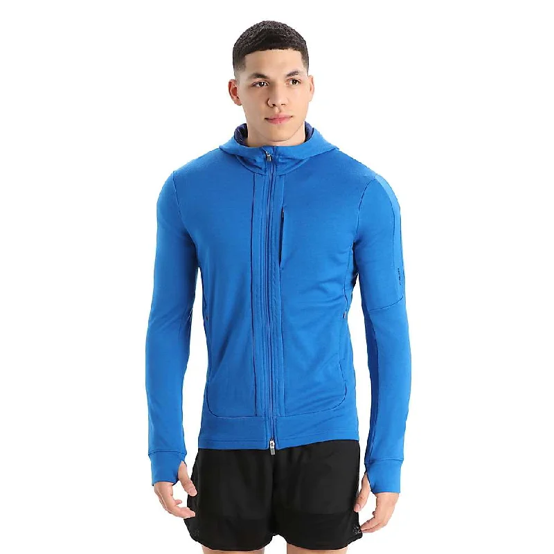 Icebreaker Mens Quantum III LS Zip Hoodie Refined Men's Classic 