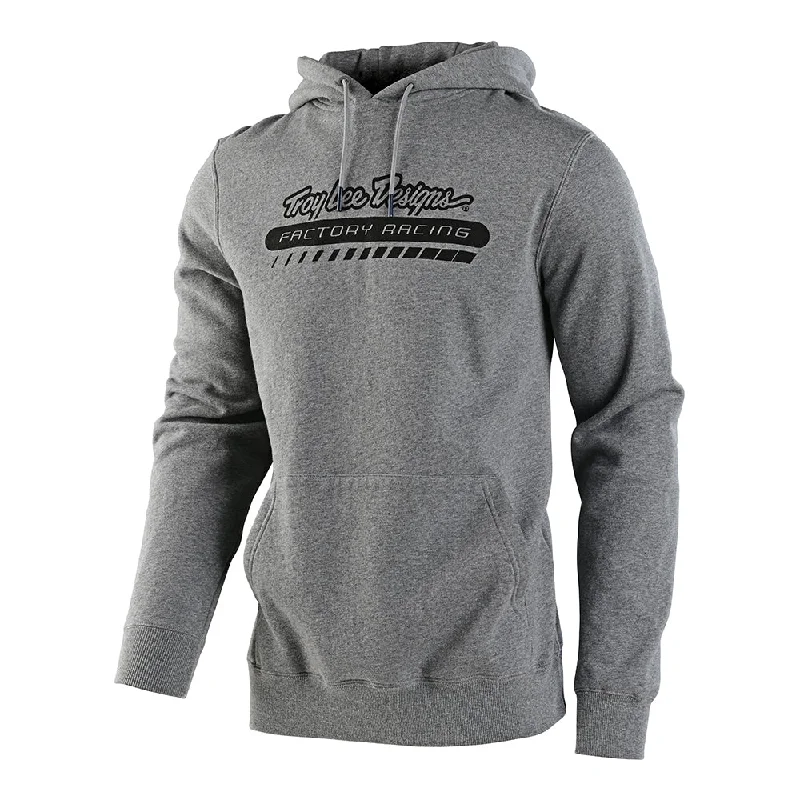 Pullover Fleece TLD Factory Racing Heather Gray Streetwear Style