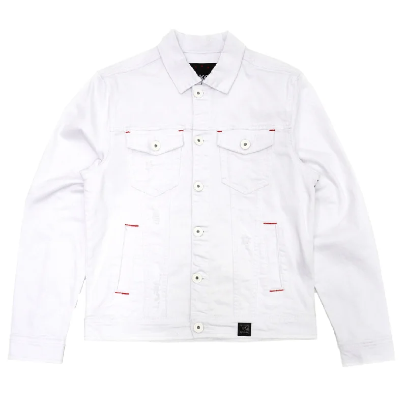 M1026 Core Denim Jacket - White Beach