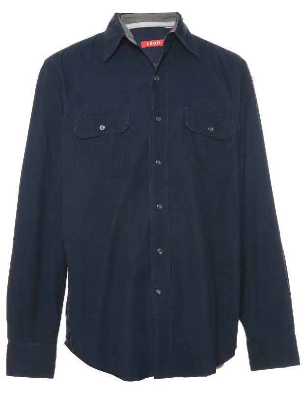 Izod Corduroy Shirt - M Trendy Men's Scandinavian