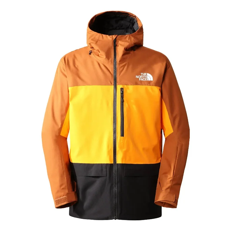 The North Face NF0A4QWX810 Men's Brown/Orange Long Sleeve Sickline Jacket DTF577 Cool Men's Skate