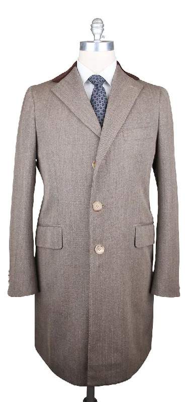 Orazio Luciano Beige Coat – Size: 40 US / 50 EU Vacation