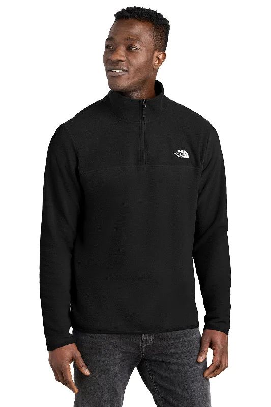 The North Face Mens Glacier Fleece 1/4 Zip Jacket - Black - New Laid