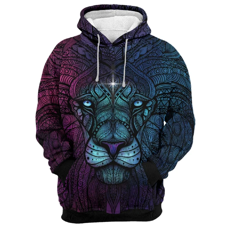 Sneaking Lion Unisex Hoodie Artistic Men's Avant