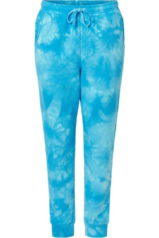 tie dye aqua blue