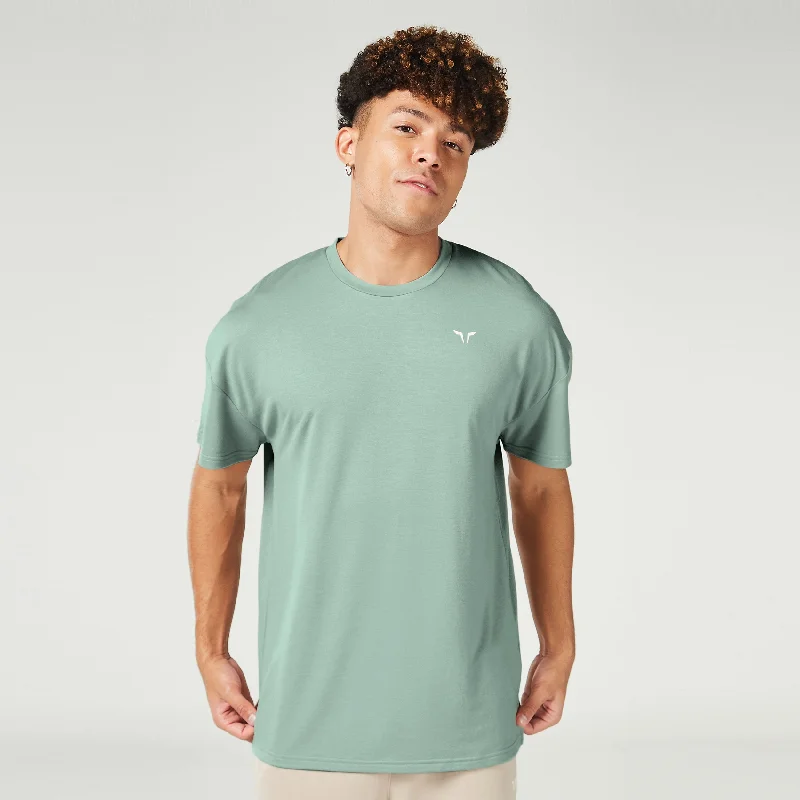 Essential Oversized Tee - Dark Forest Cool Men's Distressed