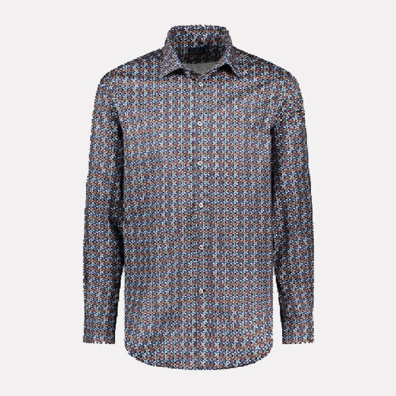 Cotton Twill Printed Shirt 14313036CF Luxurious Men's High