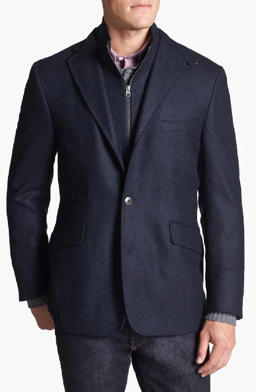 Kroon Ritchie Navy Hybrid Sport Coat Hip Men's Retro