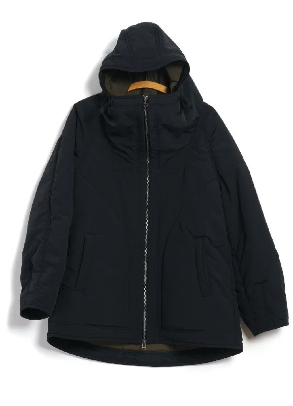 THOMAS 28-23-2 | Loose Padded Hood Jacket | Padded Black Modern Men's 