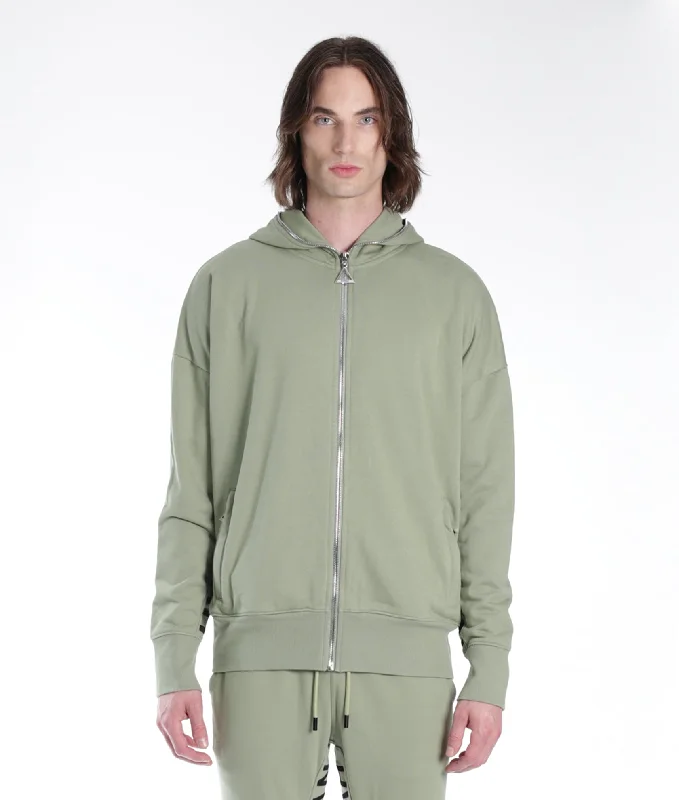 Full Zip Sweatshirt In Aspen Laid