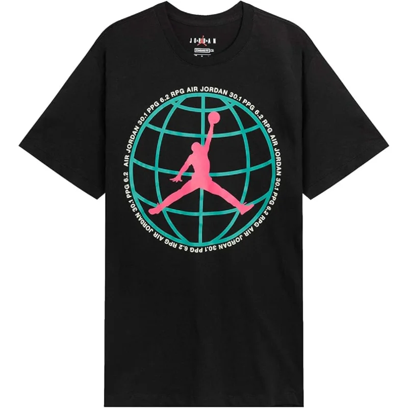 Nike Jordan Winter Utility Jumpman T-Shirt Black/Blue-Pink  CZ0400-010 Men's Cool Men's Skate