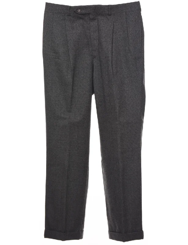 Dark Grey Trousers - W33 L31 Modern Men's Tech