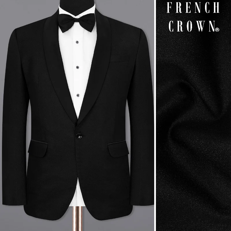 Jade Black Designer Tuxedo Blazer Trendy Men's Bucket