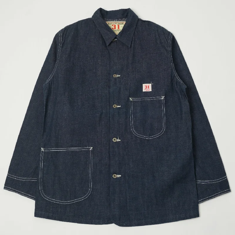 Lee Archives WWII 'Loco' Denim Coverall Jacket - Raw Hip Men's Urban