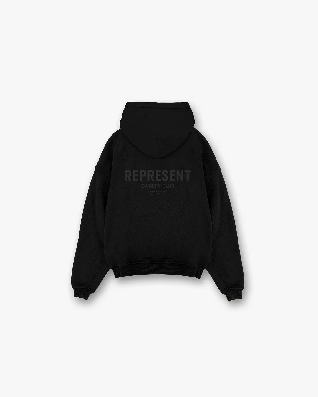 Represent Owners Club Hoodie - Black Matte Refined Men's European