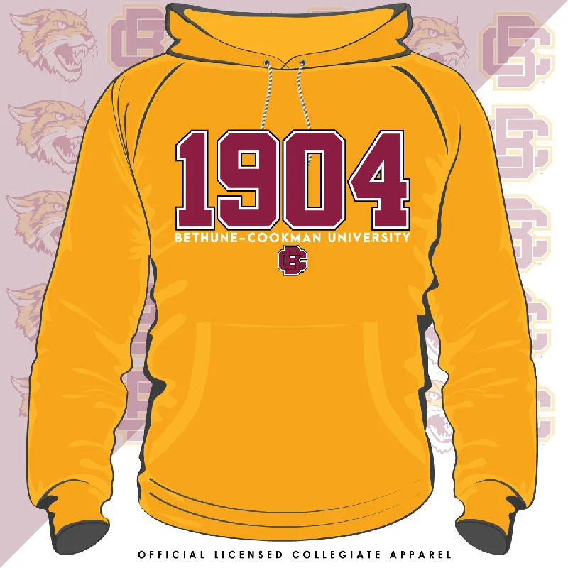 Bethune-Cookman | EST. Gold Unisex Hoodies (Z)** Dynamic Men's High