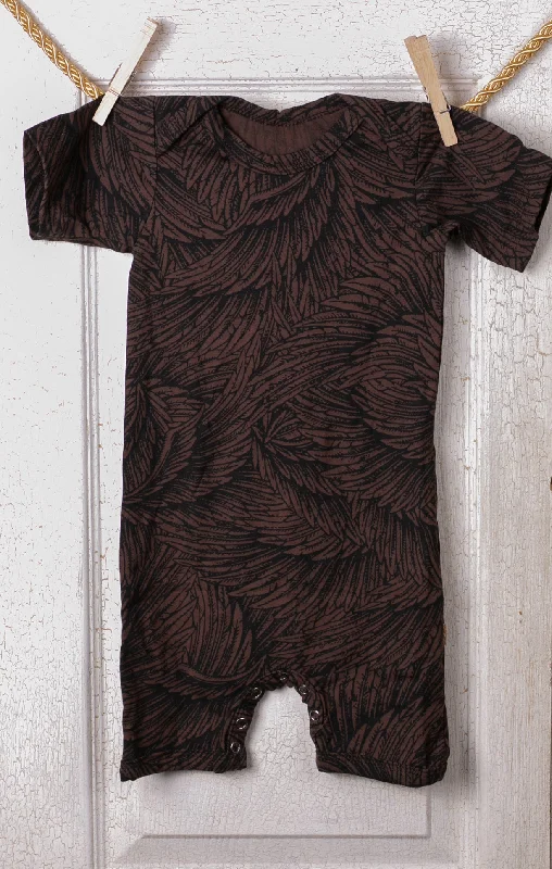 Organic Romper Onesie - Brown Wing Rugged Men's Outdoor 