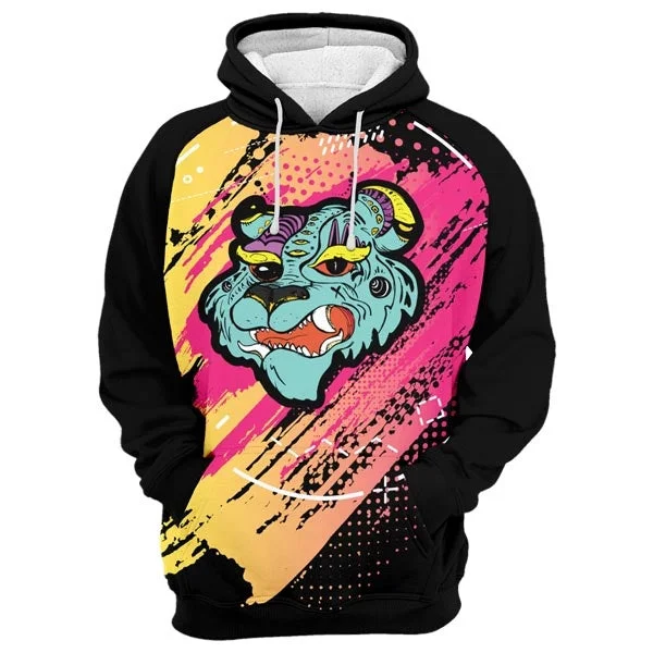 Comics Tiger Hoodie Elegant Men's Cashmere