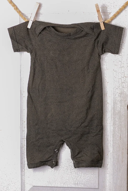 Organic Romper Onesie - Dark Leaf Bohemian Men's Free