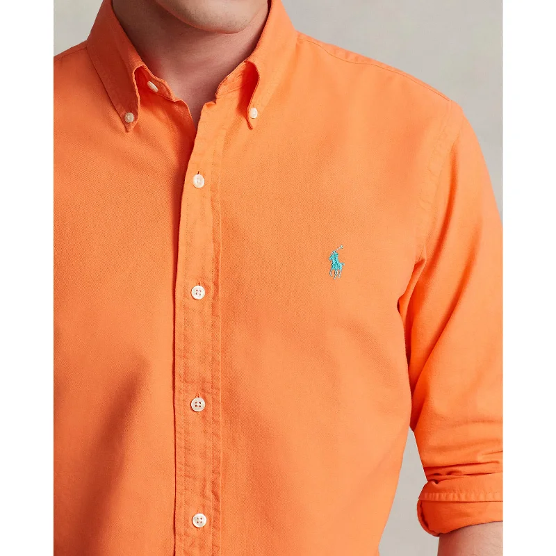 Oxford Shirt - Cadmium Orange Dapper Men's Bow